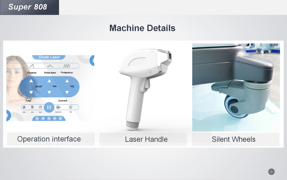 Diode laser hair removal machine