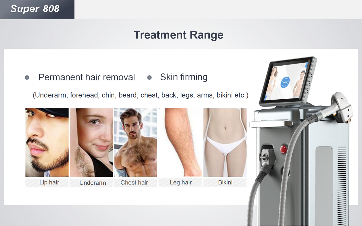 Diode laser hair removal machine